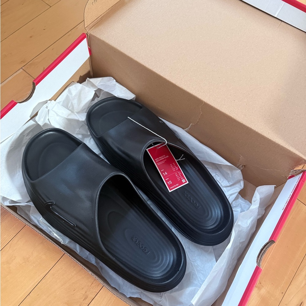 Nike Men's Black Slide Sandals